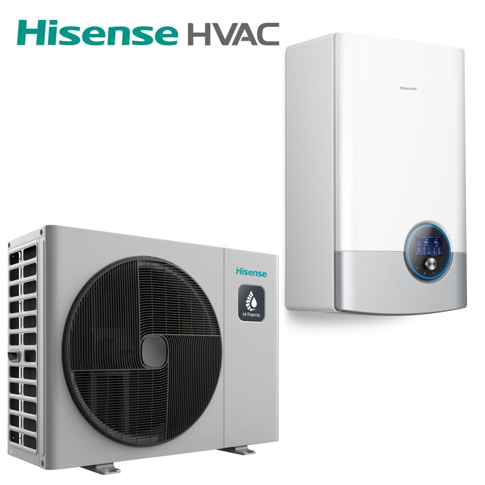 10 kW Hisense Hi-Therma Split õhk-vesi soojuspump, 3 faasi